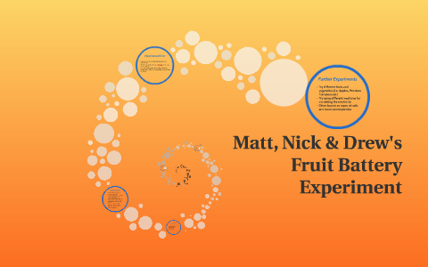 controlled variables fruit battery experiment