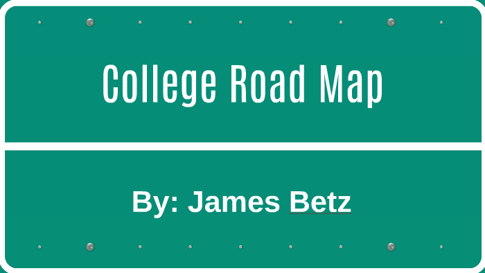 College Road Map By James Betz