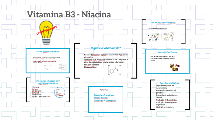 Vitamina B3 (o Niacina o Acido Nicotinico o Vitamina PP o Nicotinamide) 