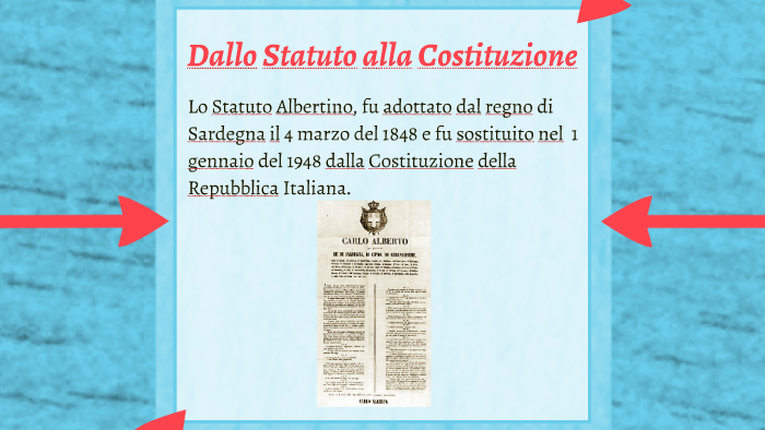 Differenza Tra Statuto Albertino E Costituzione Italiana