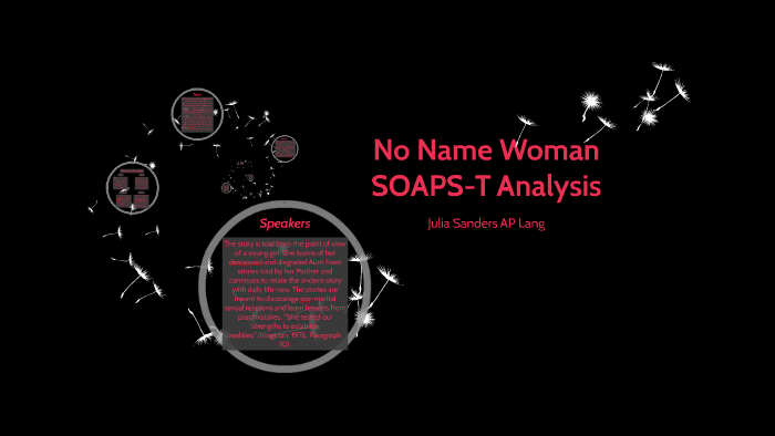 no name woman analysis