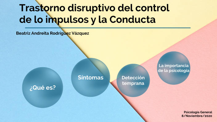 trastorno disyuntivo del control de los impulsos y la conducta by ...