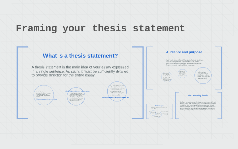 framing a thesis statement