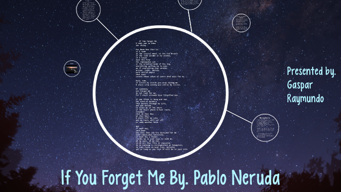if you forget me
