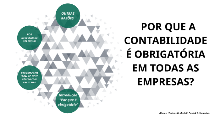 POR QUE A CONTABILIDADE É OBRIGATÓRIA EM TODAS AS EMPRESAS? by vinicius ...