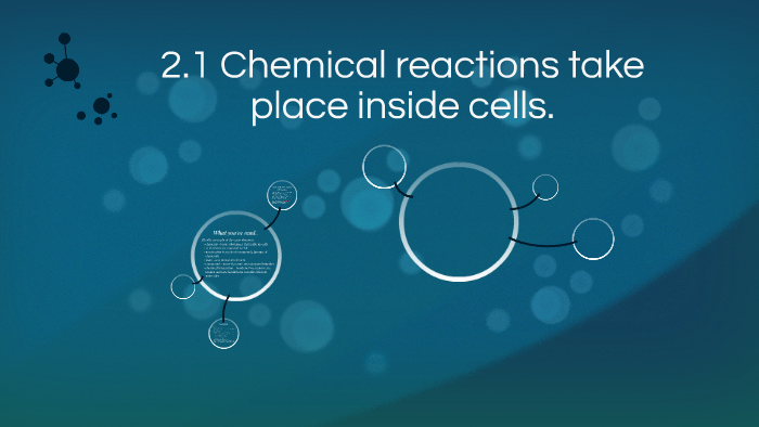 2.1 Chemical reactions take place inside cells. by Annalyn Mendoza on Prezi