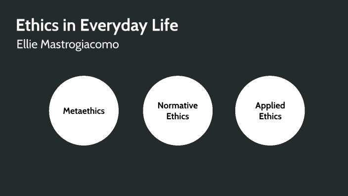 ethics in everyday life essay