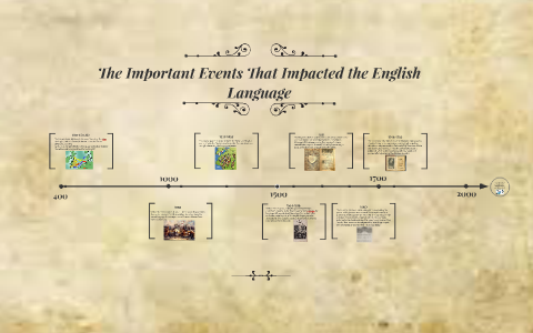 The Important Events That Impacted The English Language By On Prezi