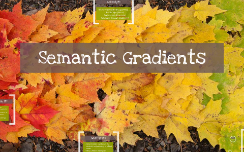 Semantic Gradients by Taylor Bittiker on Prezi