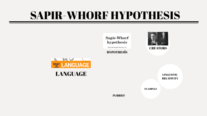 sapir whorf hypothesis prezi