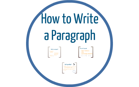 How to Write a Paragraph by Amy Lindquist on Prezi