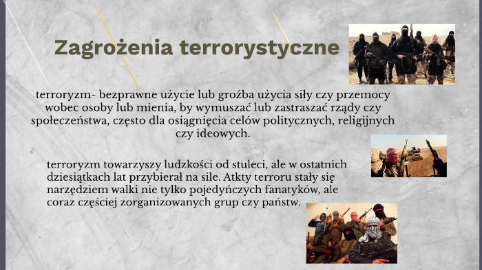 Zagrożenia Terrorystyczne By Dominika Mucha On Prezi 5675