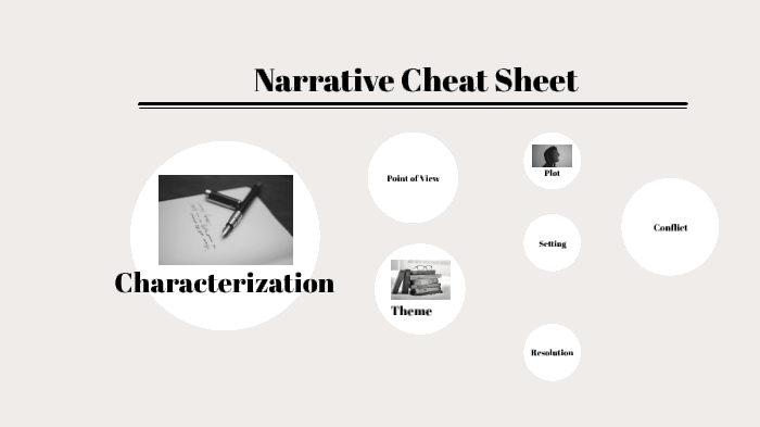 narrative essay cheat sheet