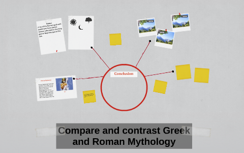 compare and contrast essay greek and roman mythology