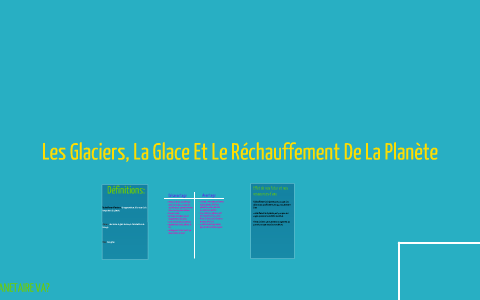 Les Glacier, La Glace et Rechauffement De La Planete by Amy Lawrence