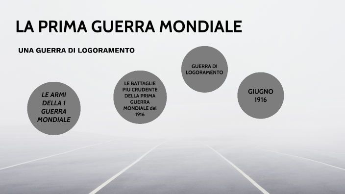 La Prima Guerra Mondiale: una guerra di logoramento by Laura Ferrieri