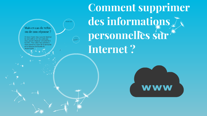 comment supprimer toutes les informations sur internet