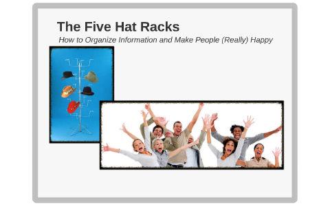 Five Hat Racks - Organizing Information by Sharon Page