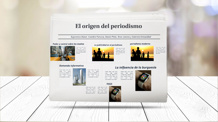 Origen del periodismo: premisas by Gabriela Ormazabal Lally on Prezi