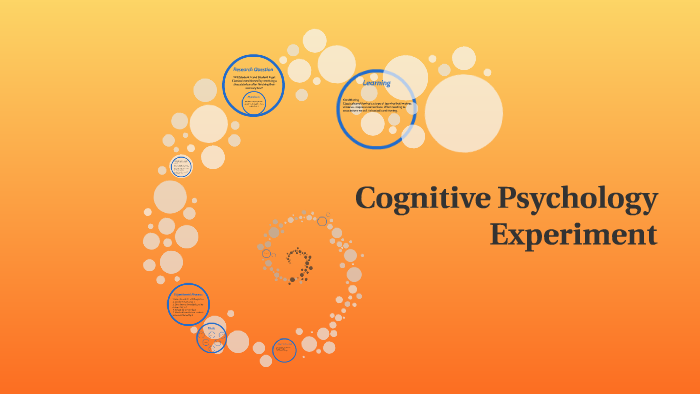 experiment in cognitive psychology