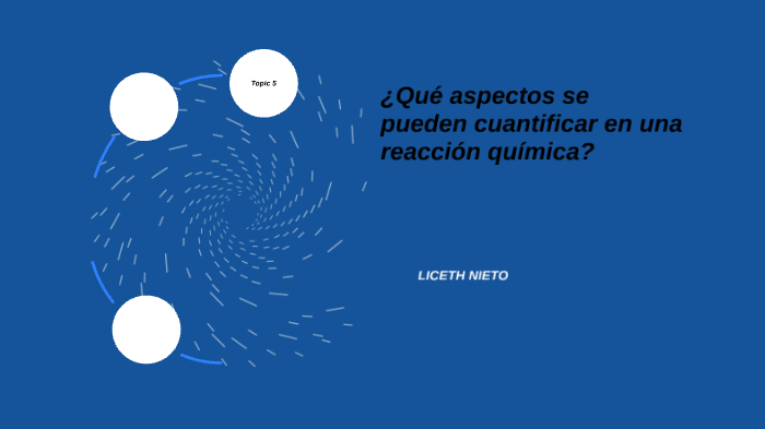 ¿Qué aspectos se pueden cuantificar en una reacción química? by Liceth ...