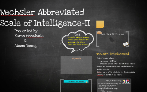 Wechsler Abbreviated Scale of Intelligence by Karen Monsivais