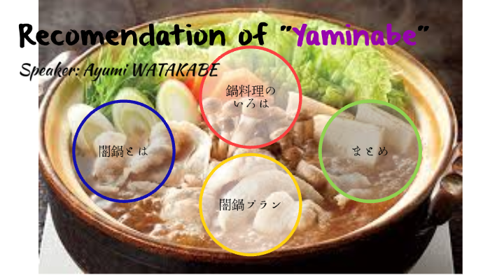 闇鍋 プレゼン By Ayumi Watakabe
