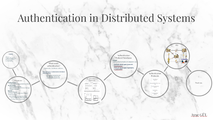 Authentication in Distributed Systems by Ayse GUL on Prezi