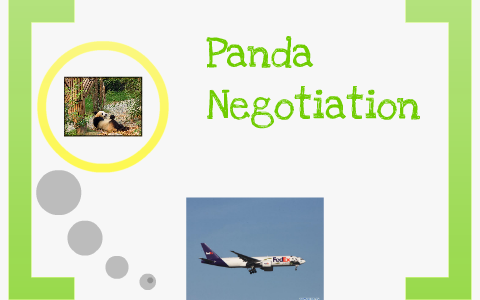 panda negotiation case study