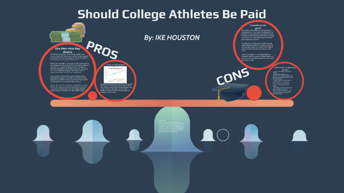 Should College Athletes Be Paid Pros And Cons Chart