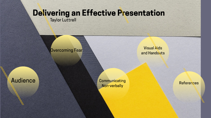 delivering effective presentations quizlet