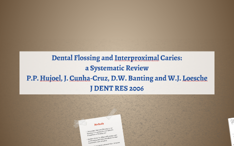 Dental Flossing and Interproximal Caries: a Systematic Revie by ...