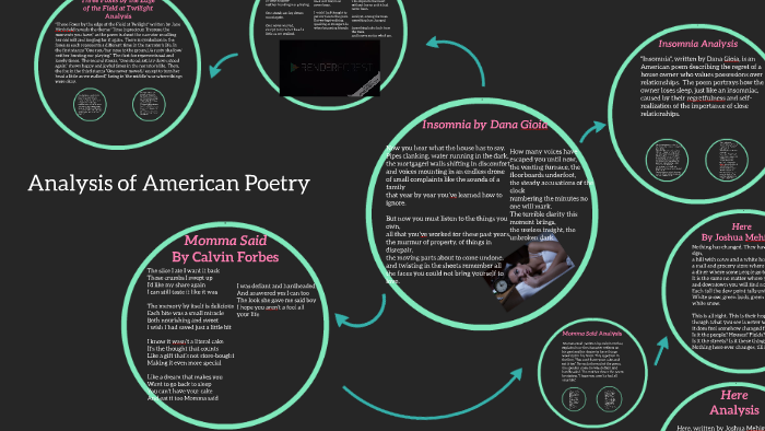 Analysis of American Poetry by on Prezi