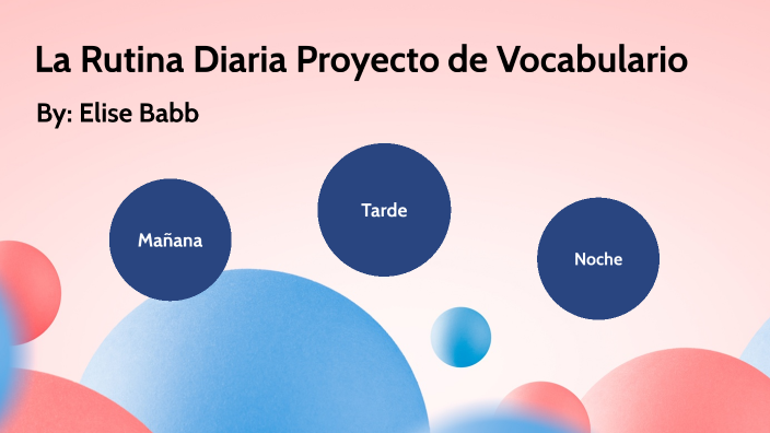 Vocabulario La Rutina Diaria Project by Elise Babb on Prezi