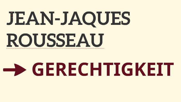 Rousseau - Gerechtigkeit by Sara De Silva