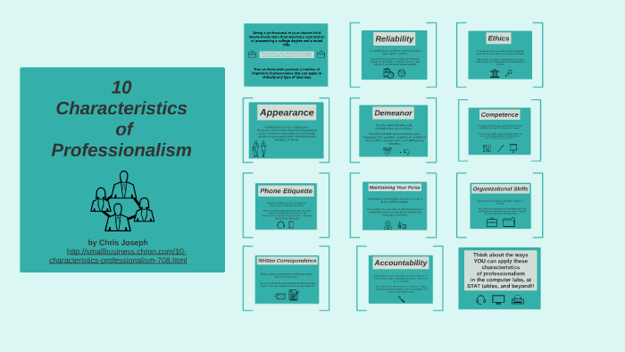 10 Characteristics Of Professionalism By Breanna Harris On Prezi