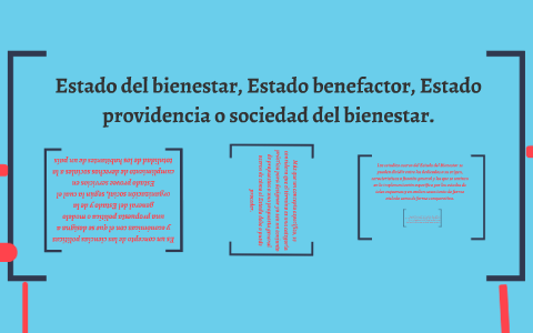 Estado del bienestar, Estado benefactor, Estado providencia by Lucia Balco