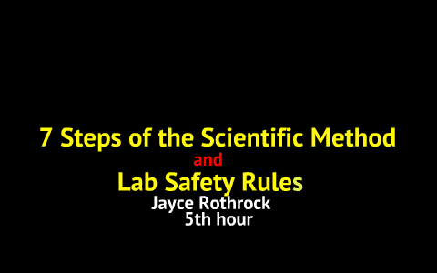 7 Steps of the Scientific Method by jayce rothrock