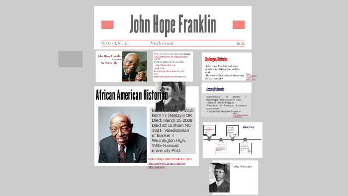 john hope franklin essay