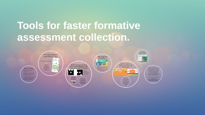 Tools for faster formative assessment collection. by Michelle Sabol