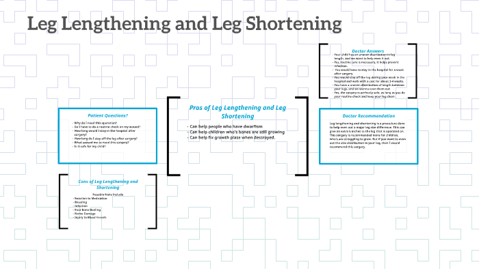 Leg lengthening and shortening Information