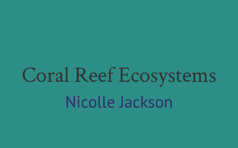 Speech On Coral Reefs