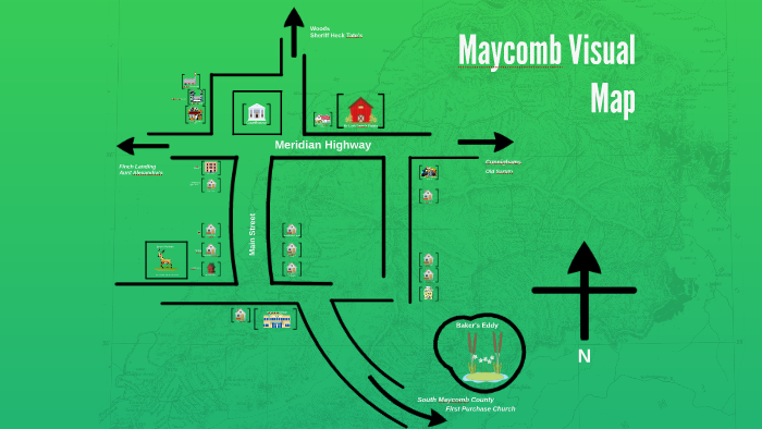 Map Of Maycomb County Maycomb Visual Map By Harjot Basra
