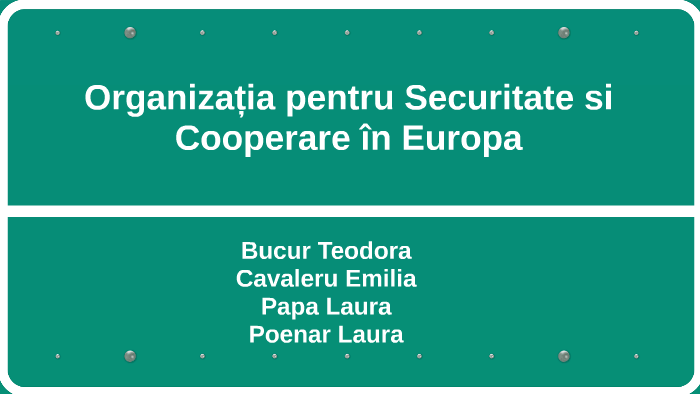 Organizația Pentru Securitate și Cooperare în Europa prezi.com