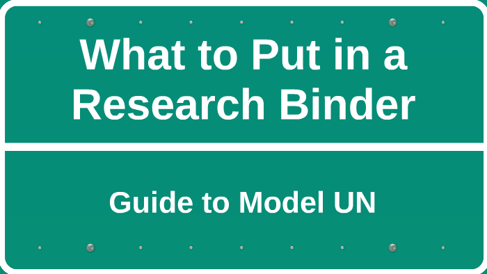 research binder meaning