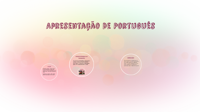 Apresentação De Português by Ana Ferreira on Prezi