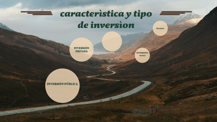 1.3 características y tipo de inversión: inversión pública, privada y ...