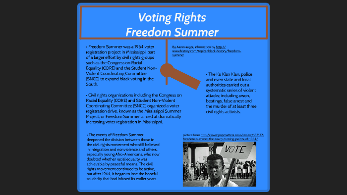 Freedom Summer Was A 1964 Voter Registration Project In Mi By Jasper Colonbrown