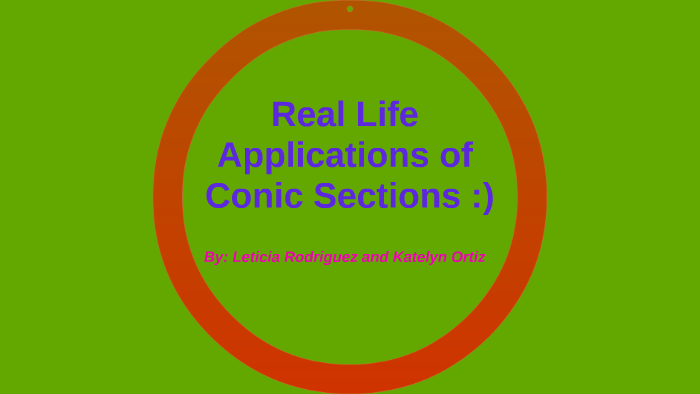 Real Life Applications of Conic Sections :) by Katelyn Ortiz on Prezi