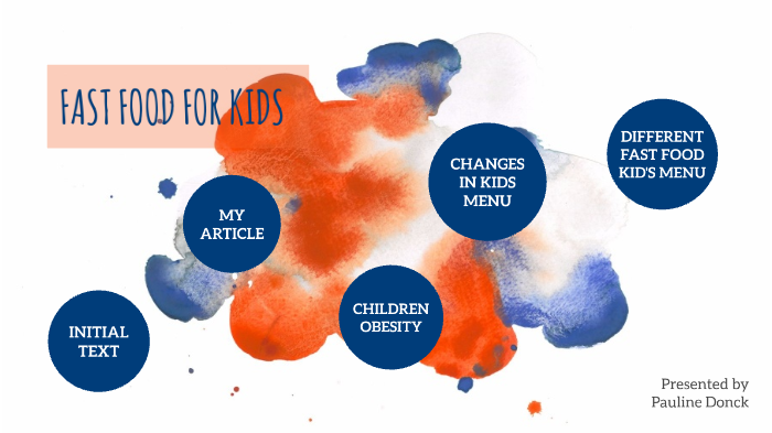 FAST FOOD FOR KIDS by pauline donck on Prezi